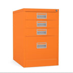 Home Filer Cabinet 4 Drawer (3 + 1) Locking Desk High FCM1F-orange sienna