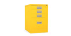 Home Filer Cabinet 4 Drawer (3 + 1) Locking Desk High FCM1F-yellow sunshine