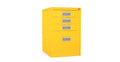 Home Filer Cabinet 4 Drawer (3 + 1) Locking Desk High FCM1F-yellow sunshine