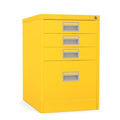Home Filer Cabinet 4 Drawer (3 + 1) Locking Desk High FCM1F-yellow sunshine