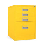 Home Filer Cabinet 4 Drawer (3 + 1) Locking Desk High FCM1F-yellow sunshine