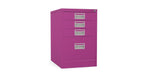 Home Filer Cabinet 4 Drawer (3 + 1) Locking Desk High FCM1F-purple