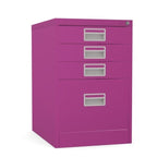 Home Filer Cabinet 4 Drawer (3 + 1) Locking Desk High FCM1F-purple