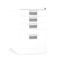 Home Filer Cabinet 4 Drawer (3 + 1) Locking Desk High FCM1F-white