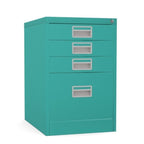 Home Filer Cabinet 4 Drawer (3 + 1) Locking Desk High FCM1F-verdigris
