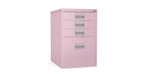 Home Filer Cabinet 4 Drawer (3 + 1) Locking Desk High FCM1F-violet