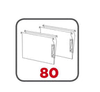 Colour Tambour Cupboard 200cm H with 4 shelves EOTAM2M TallPicture Tambour Cupboard
