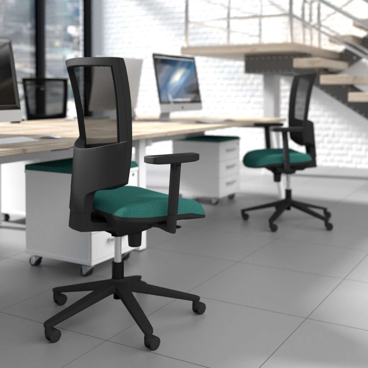 Office Chair for Everyday use OFlash Mesh Back with choice of mesh and seat colours