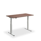 Height Adjustable Flyga Sit Stand Lavoro Design Desk 120cm wide 70cm Deep  Graphite Ply Edge leg Black