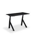 Lavoro Forma   Sit Stand Height Adjustable desk White  120cm wide 70cmDeep  Black leg White
