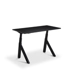 Lavoro Forma   Sit Stand Height Adjustable desk White  120cm wide 70cmDeep  Black leg White