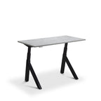 Lavoro Forma   Sit Stand Height Adjustable desk White  120cm wide 70cmDeep Desk Colour Black leg Black