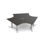 Leap Height Adjustable Trio Cluster 120° DeskThat’s My Office Furniture, 360 Degree View storage, desk, chair
