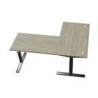 L shape corner height adjustable desk sit standThat’s My Office Furniture, 360 Degree View storage, desk, chair
