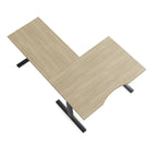 L shape corner height adjustable desk sit standThat’s My Office Furniture, 360 Degree View storage, desk, chair