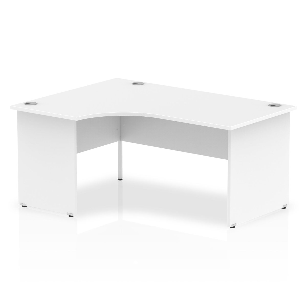 Office furniture impulse-160mm-left-crescent-desk-panel-end-leg Dynamic  White Colour White 