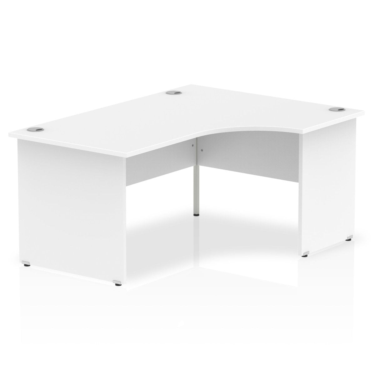 Office furniture impulse-160mm-right-crescent-desk-panel-end-leg Dynamic  White Colour White 