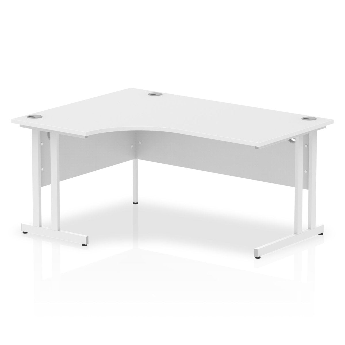 Office furniture impulse-160mm-left-crescent-desk-cantilever-leg Dynamic  White Colour White 