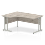 Office furniture impulse-160mm-left-crescent-desk-cantilever-leg Dynamic  Silver Colour Grey Oak 