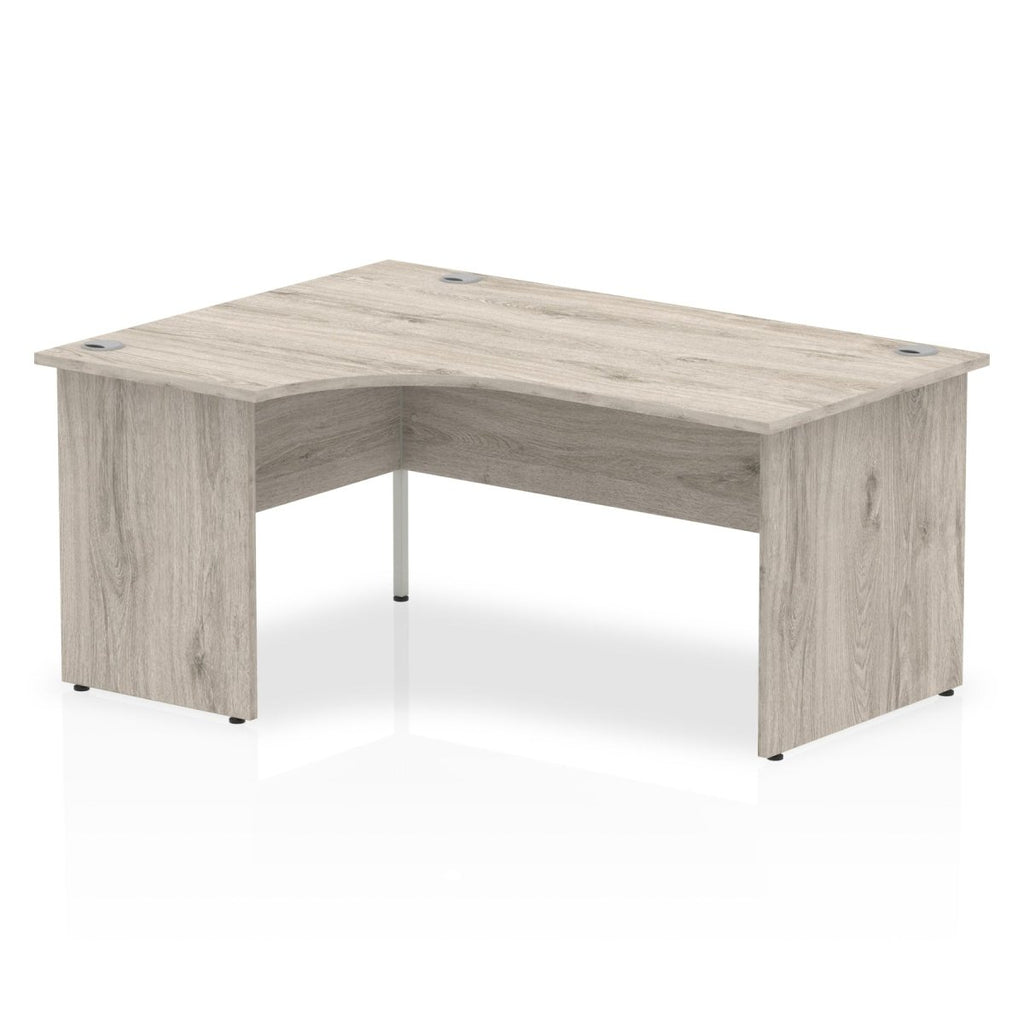 Office furniture impulse-160mm-left-crescent-desk-panel-end-leg Dynamic  Grey Oak Colour Grey Oak 