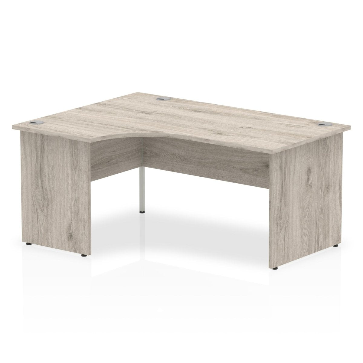 Office furniture impulse-160mm-left-crescent-desk-panel-end-leg Dynamic  Grey Oak Colour Grey Oak 