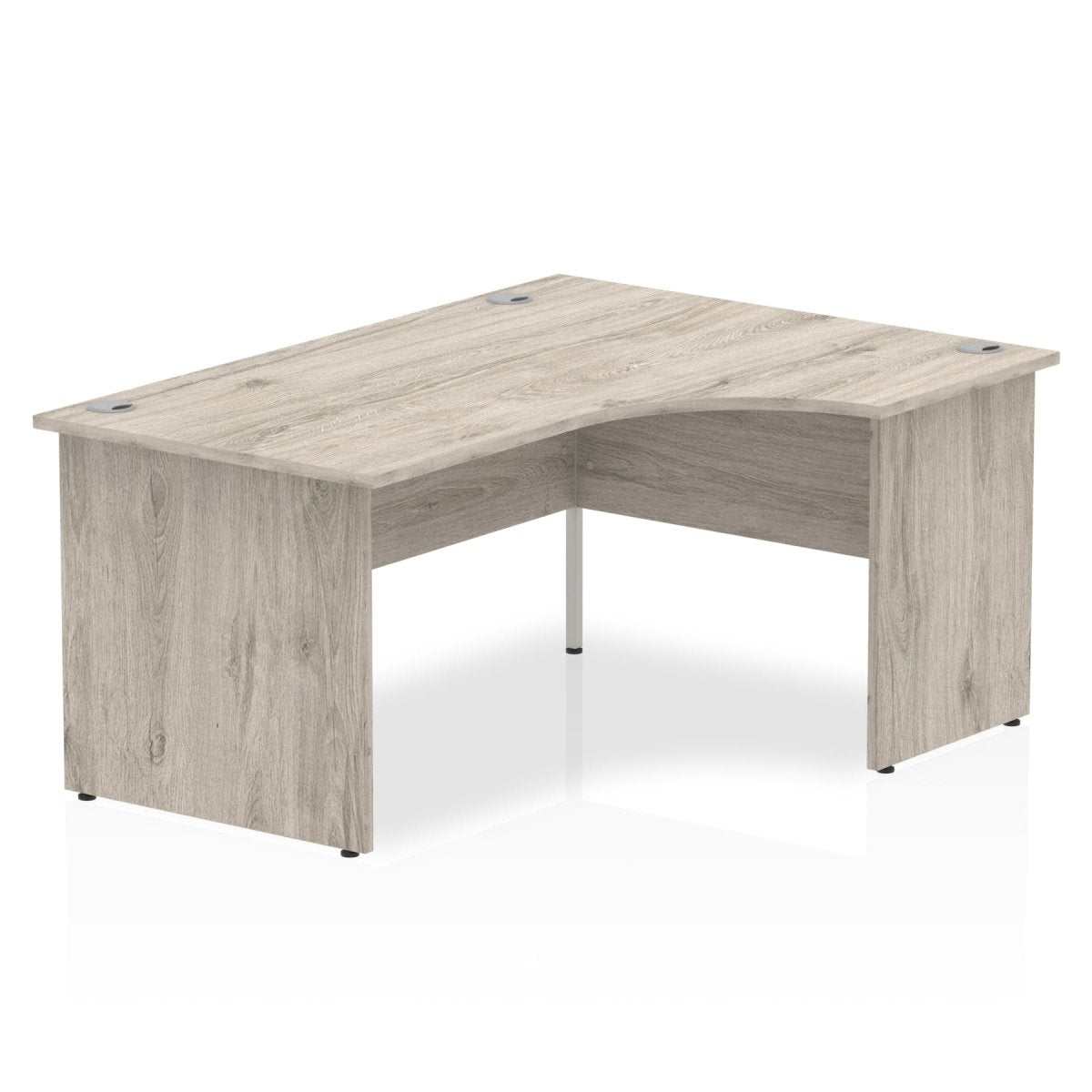 Office furniture impulse-160mm-right-crescent-desk-panel-end-leg Dynamic  Grey Oak Colour Grey Oak 