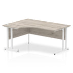 Office furniture impulse-160mm-left-crescent-desk-cantilever-leg Dynamic  White Colour Grey Oak 