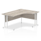 Office furniture impulse-160mm-right-crescent-desk-cantilever-leg Dynamic  White Colour Grey Oak 