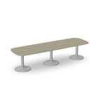 Office  Oval Meeting Table, Triple Cylinder Leg Base Kito