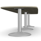 Office  Oval Meeting Table, Triple Cylinder Leg Base Kito