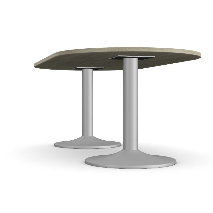 Office Oval Meeting Table, Double Cylinder Leg Base Kito