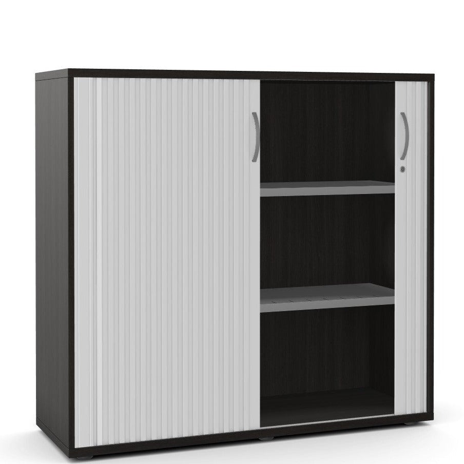 Kito Wooden Tambour Cupboard 113cm highThat’s My Office Furniture, 360 Degree View storage, desk, chair