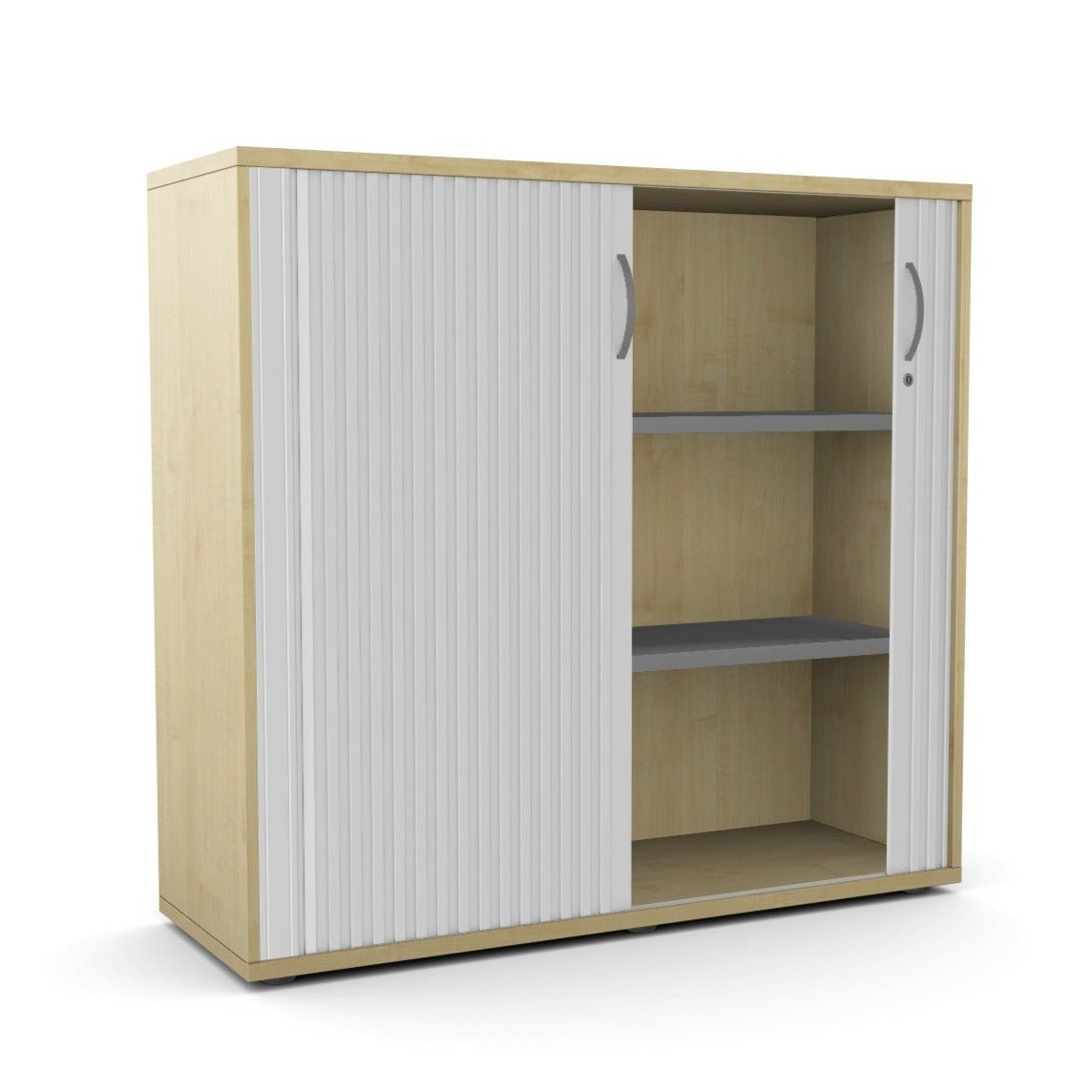 Wooden Tambour Cupboard 2 Doors Kito KIT-TMB1130 That’s My Office Furniture, 360 Degree View storage, desk, chair