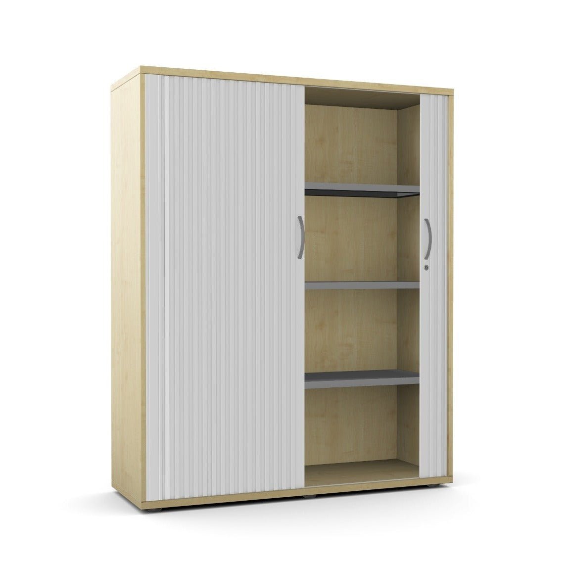 Wooden Tambour Cupboard 2 Doors Kito KIT-TMB1490That’s My Office Furniture, 360 Degree View storage, desk, chair