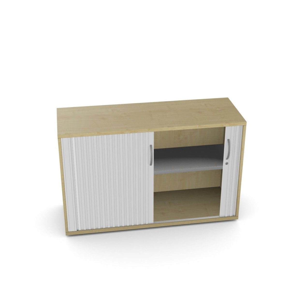 Wooden Tambour Cupboard 2 Doors Kito KIT-TMB770That’s My Office Furniture, 360 Degree View storage, desk, chair