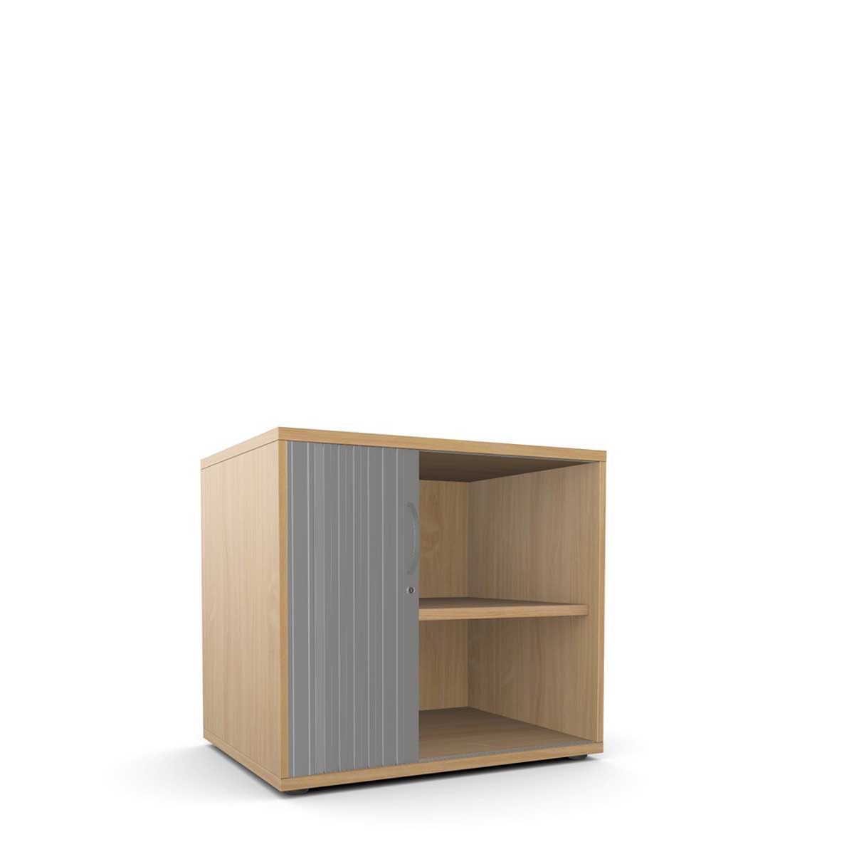 Wooden Tambour Cupboard Desk High Kito KIT-TMB725That’s My Office Furniture, 360 Degree View storage, desk, chair