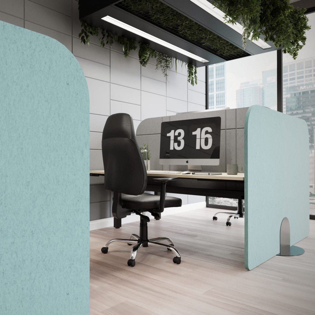 Koala Bench Freestanding ScreenThat’s My Office Furniture, 360 Degree View storage, desk, chair