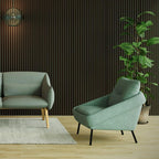 Acoustic Wall Panel Wooden SlatsThat’s My Office Furniture, 360 Degree View storage, desk, chair
