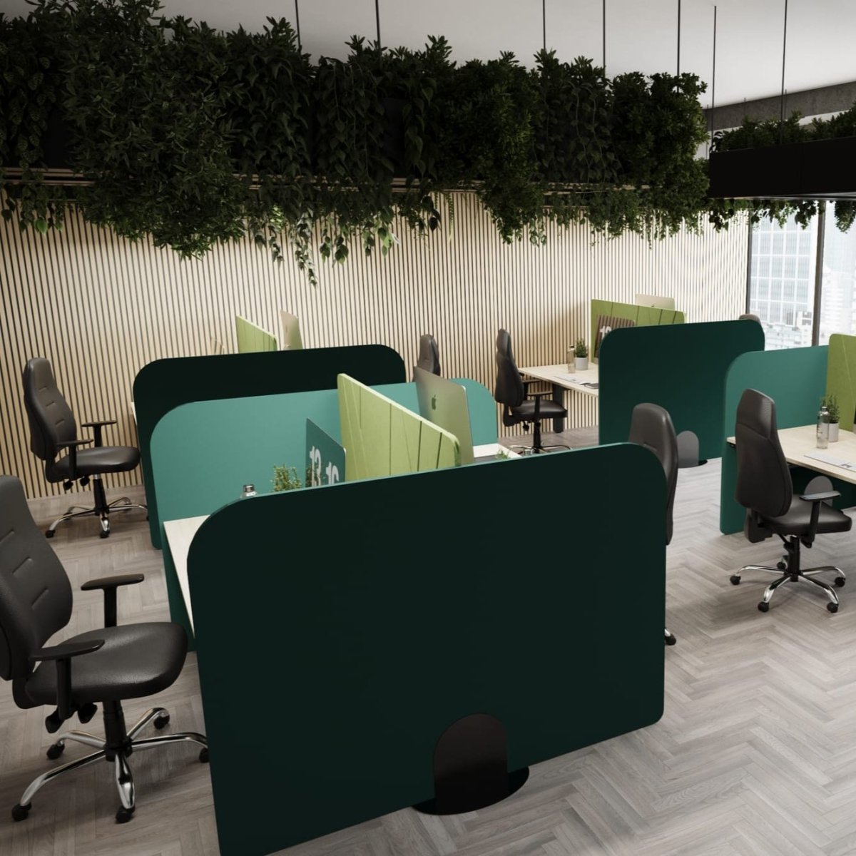 Koala Bench Freestanding ScreenThat’s My Office Furniture, 360 Degree View storage, desk, chair