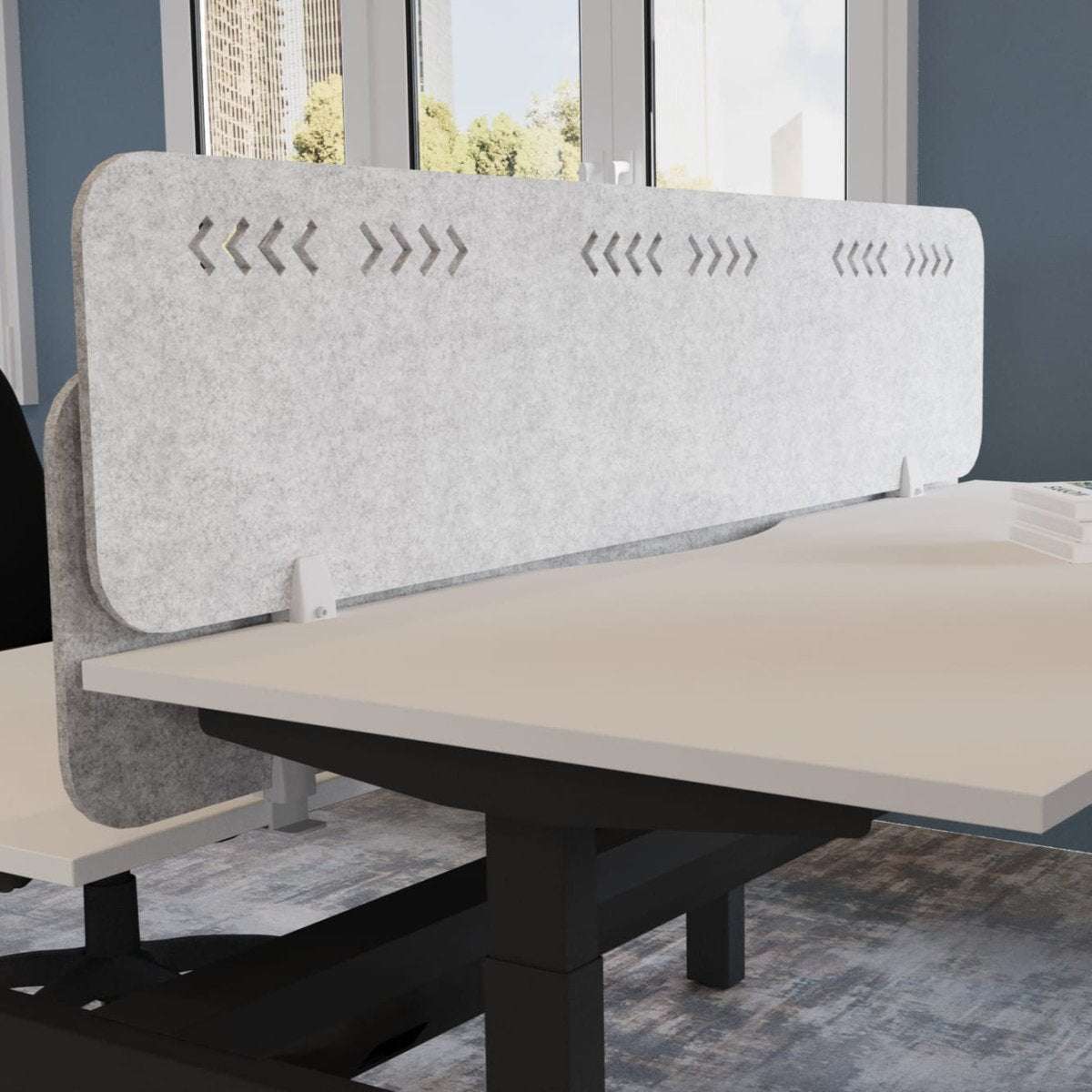 Koala Desk Mounted Acoustic PET Pattern  ScreenThat’s My Office Furniture, 360 Degree View storage, desk, chair