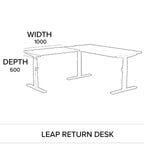 L shape corner height adjustable desk sit standThat’s My Office Furniture, 360 Degree View storage, desk, chair