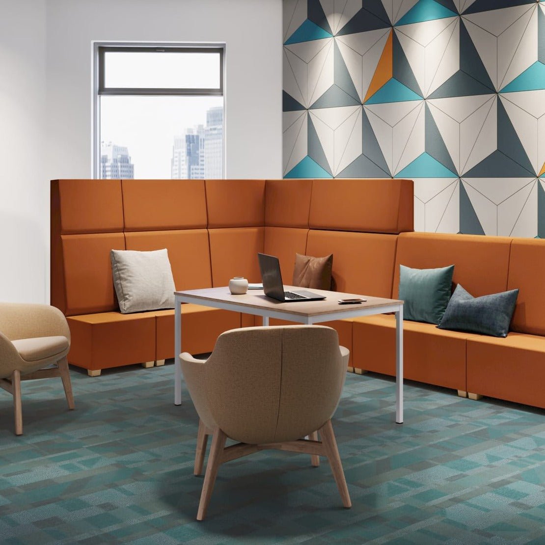 Office Modular High Back Seating Liner 120That’s My Office Furniture, 360 Degree View storage, desk, chair