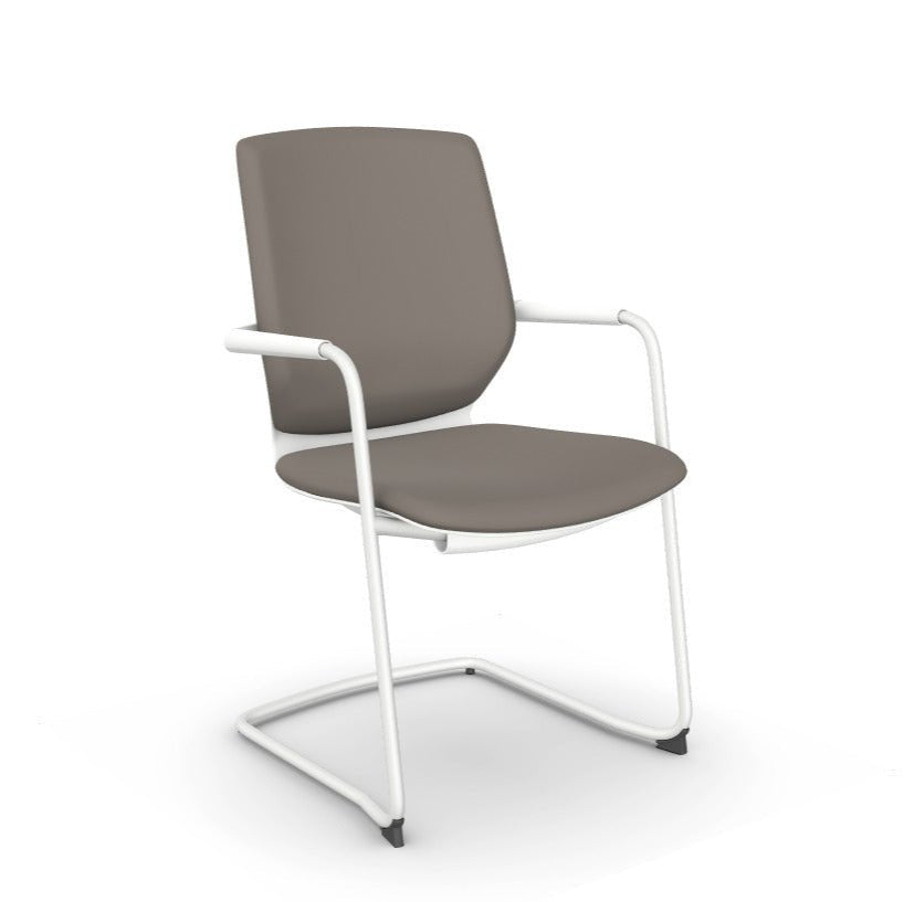 Office Meeting Chair Y.88 White legs and colour choice in 360 view