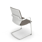 Office Meeting Chair Y.88 White legs and colour choice in 360 view