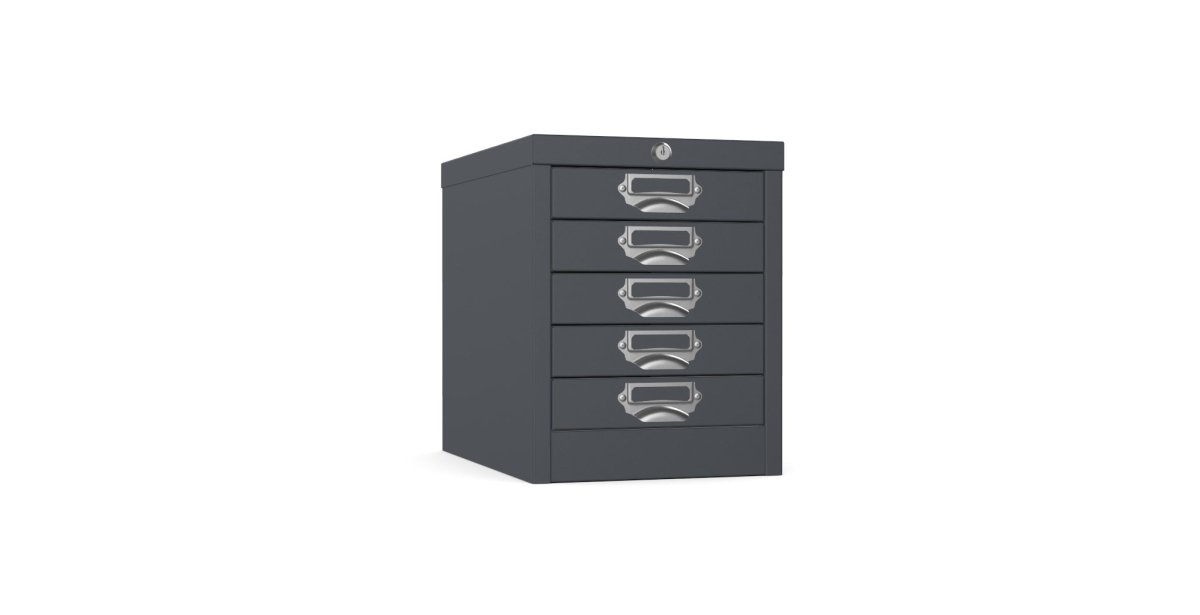 Silverline | Multidrawer | 5 Drawer |Locking | MDUR05LK | Graphite Anthracite