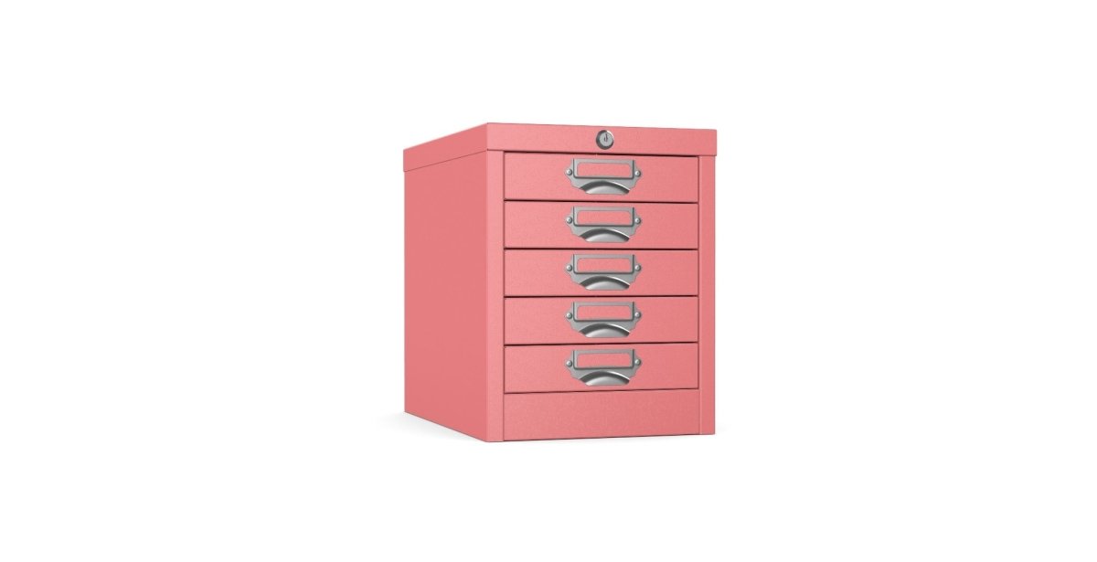 Silverline | Multidrawer | 5 Drawer |Locking | MDUR05LK | Pink