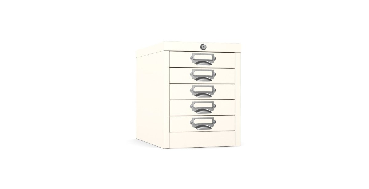 Silverline | Multidrawer | 5 Drawer |Locking | MDUR05LK | Beige