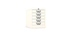 Silverline | Multidrawer | 5 Drawer |Locking | MDUR05LK | Beige