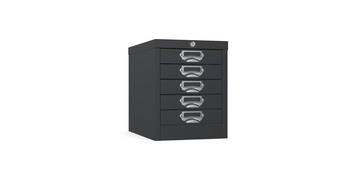 Silverline | Multidrawer | 5 Drawer |Locking | MDUR05LK | Black
