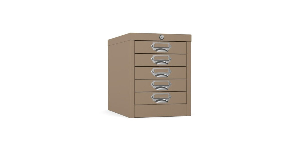 Silverline | Multidrawer | 5 Drawer |Locking | MDUR05LK | Brown
